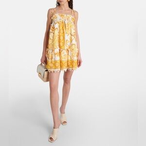 FARM Rio Aura Floral Off-White Mini Dress Size XS